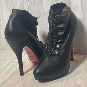 Christian Louboutin Leather Boot Pumps